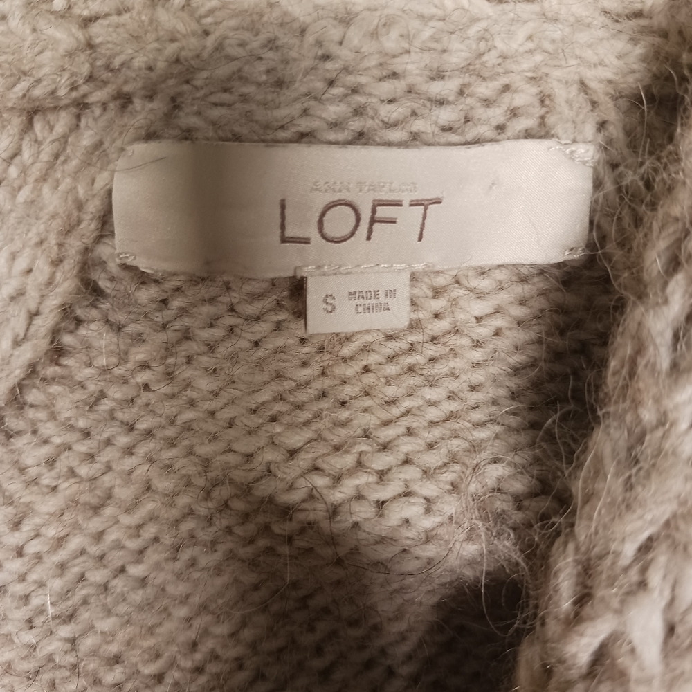 Loft ALPACA WOOL Sweater womens small Super Soft! - Picture 8 of 9